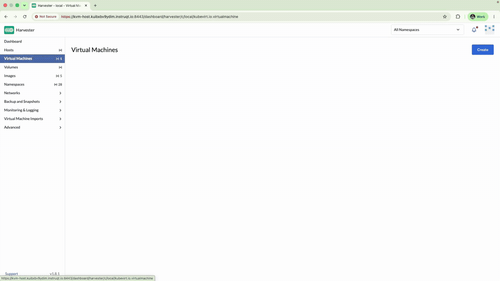 Provisioning the VM