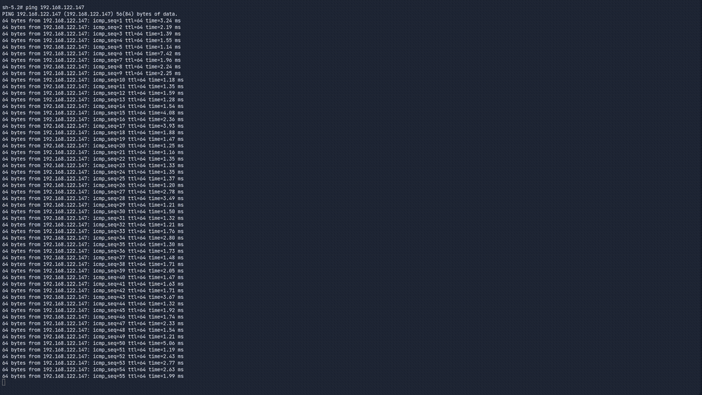 Executing the live migration